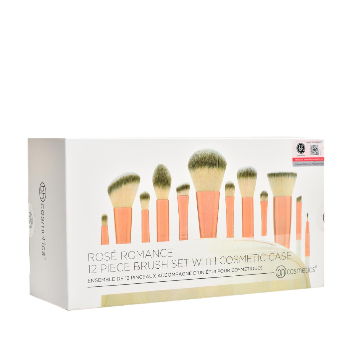 Bộ Cọ Trang Điểm 12 Cây BH COSMETICS Rose Romance BHBO02